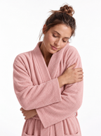 Frottee-Bademantel aus GOTS Bio-Baumwolle – unisex | Essence Kollektion | Pamukia