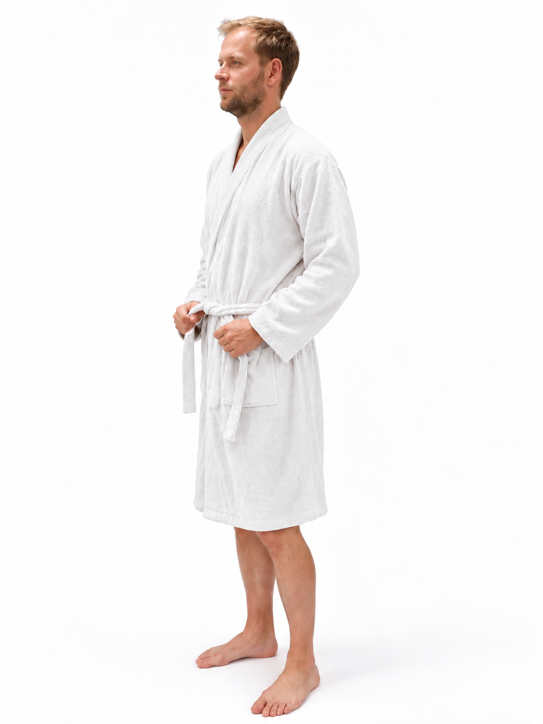 Froté župan Pamukia - Essence - GOTS bio bavlna - unisex, biela