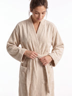 Froté župan Pamukia - Essence - GOTS bio bavlna - unisex, béžový