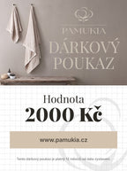 Dárkový poukaz Pamukia - elektronický - od 500 Kč