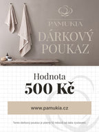 Dárkový poukaz Pamukia - elektronický - od 500 Kč