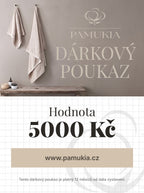 Dárkový poukaz Pamukia - elektronický - od 500 Kč