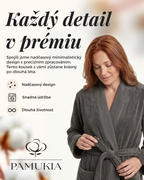 Froté župan z GOTS bio bavlny – unisex | Kolekce Essence | Pamukia