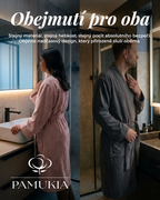 Froté župan z GOTS bio bavlny – unisex | Kolekce Essence | Pamukia
