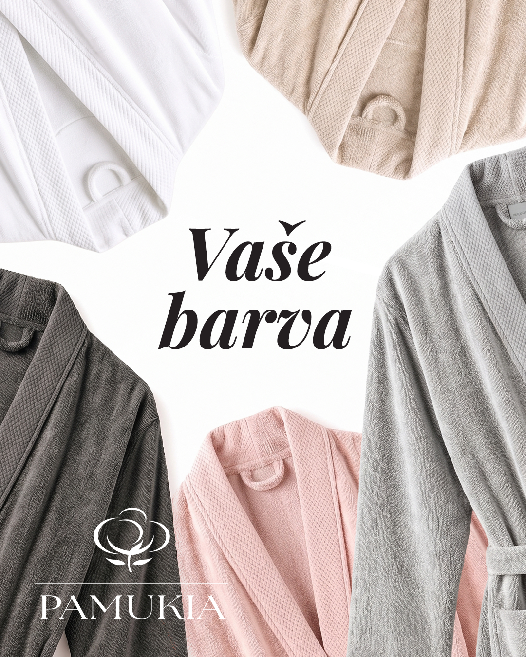 Froté župan z GOTS bio bavlny – unisex | Kolekce Essence | Pamukia